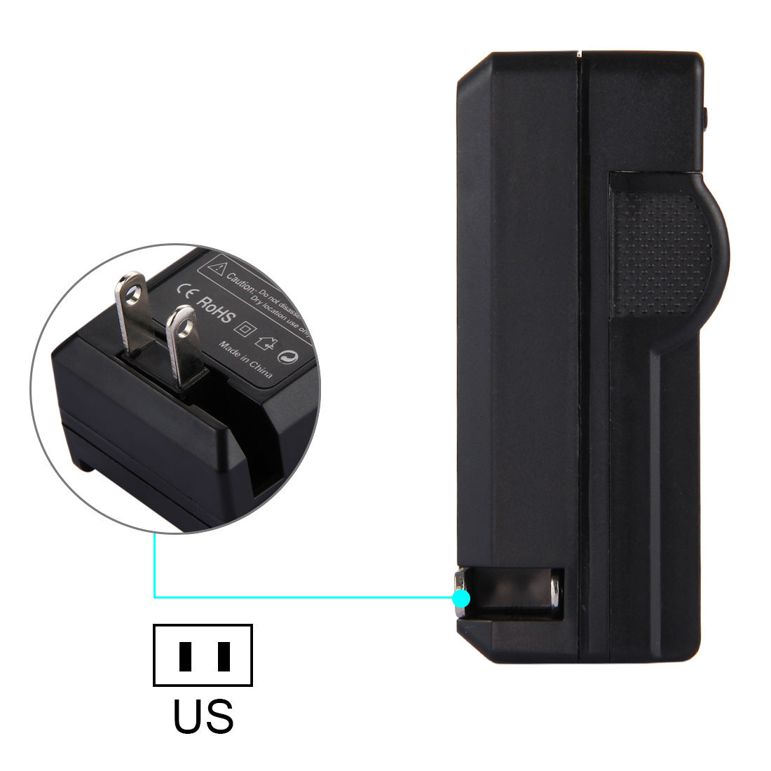 LCD Display Single Slot Camera Video Travel Charger